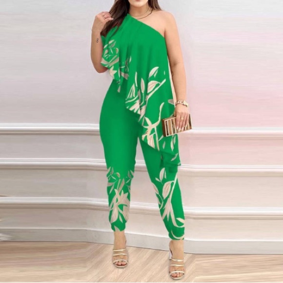 Pants - WOMEN SUMMER FASHION OFF SHOULDER JUMPSUIT on sale 75